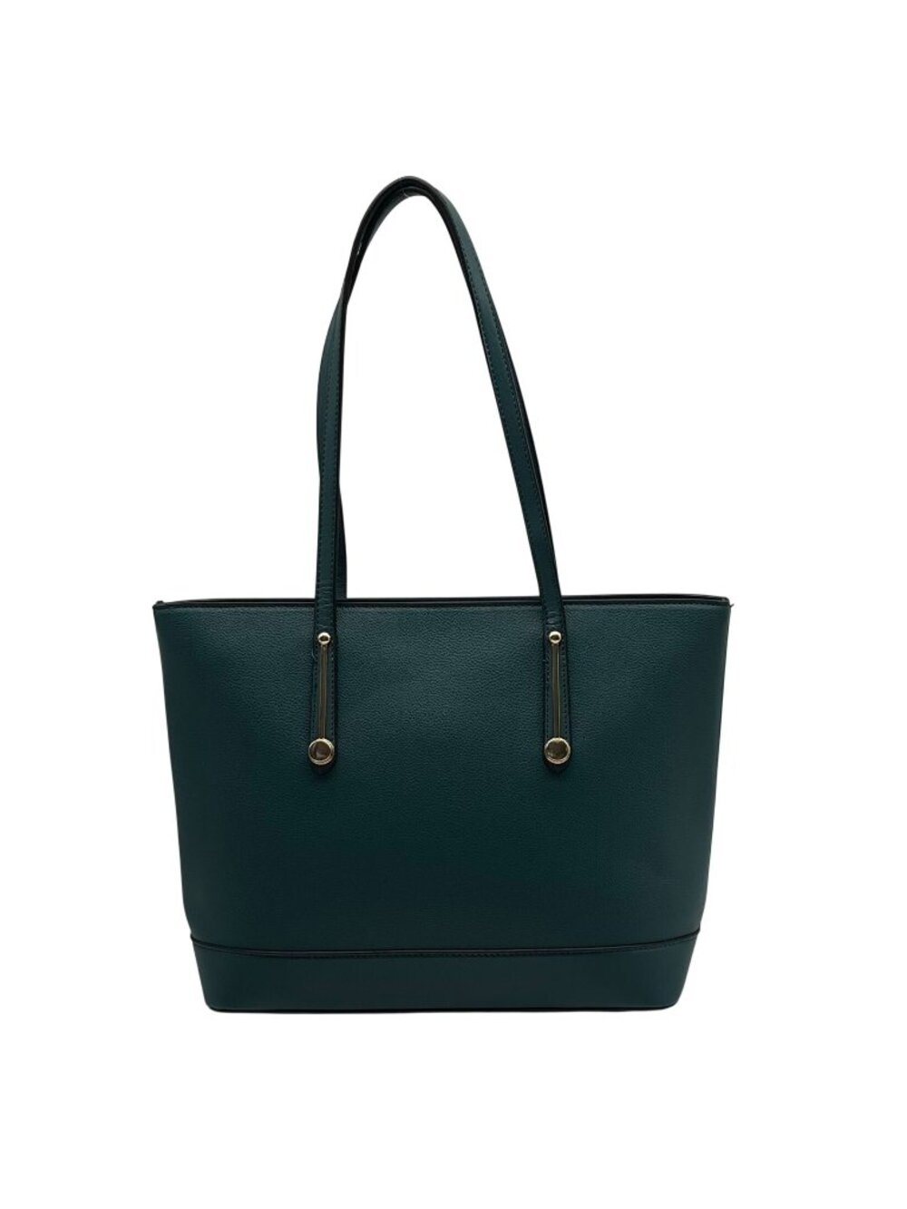 Green Faux Leather Tote Bag